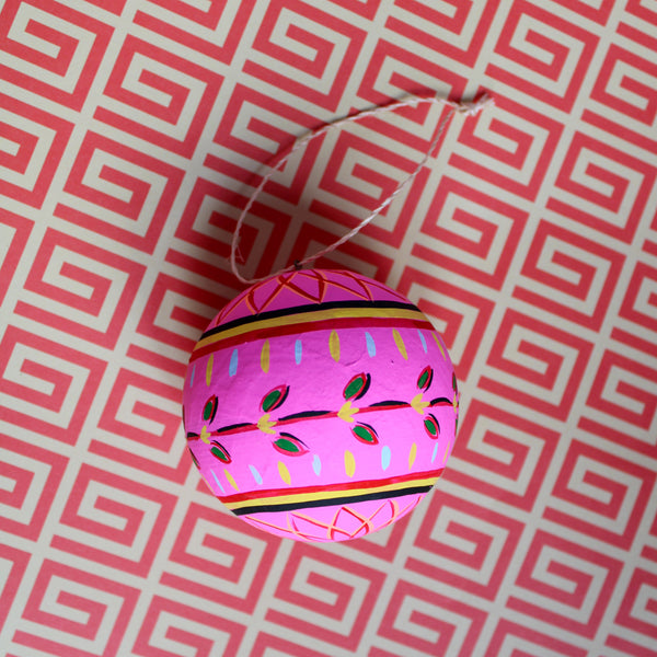 Hot Pink Zebra Ornament – House of Cardoon