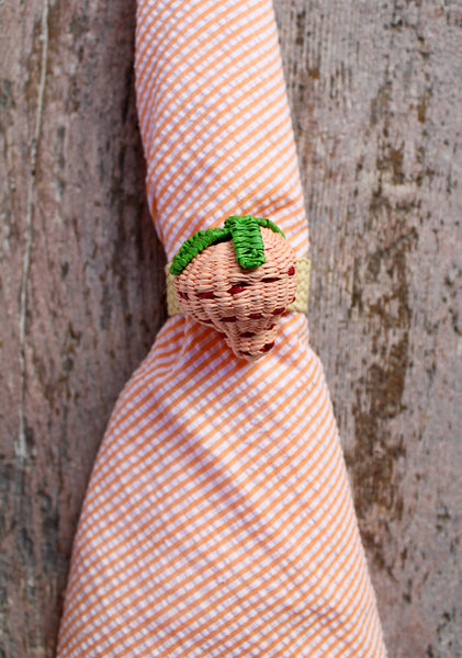 Fruit napkin rings sale