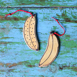 Ceramic Banana Ornament