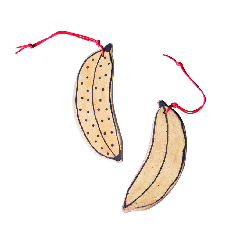 Ceramic Banana Ornament