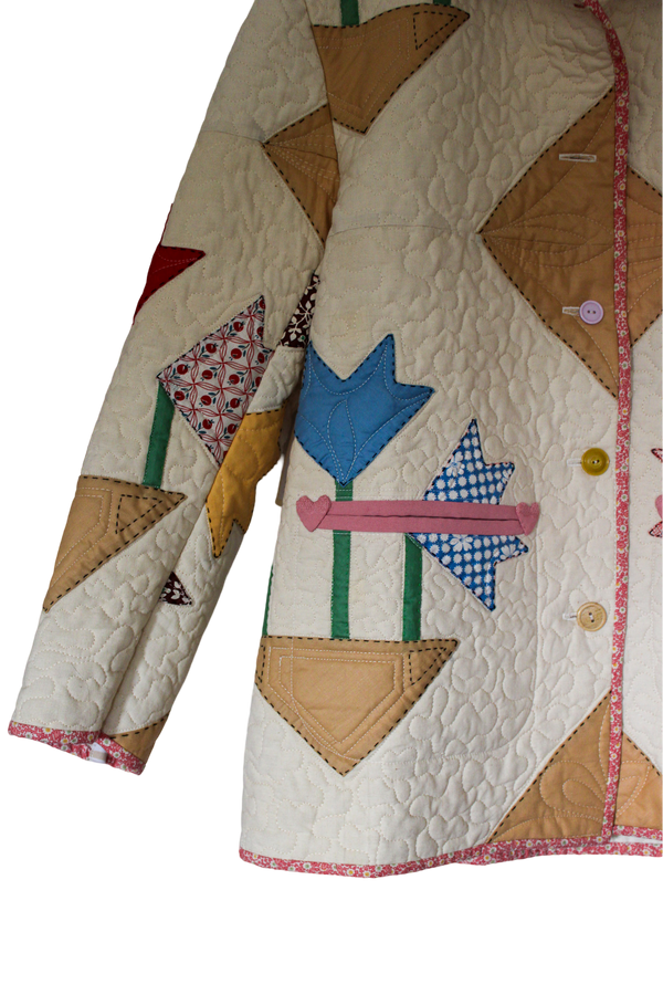 Quilt Chore Jacket - 1990s North Carolina Lily