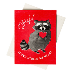 You've Stolen My Heart Risograph Card