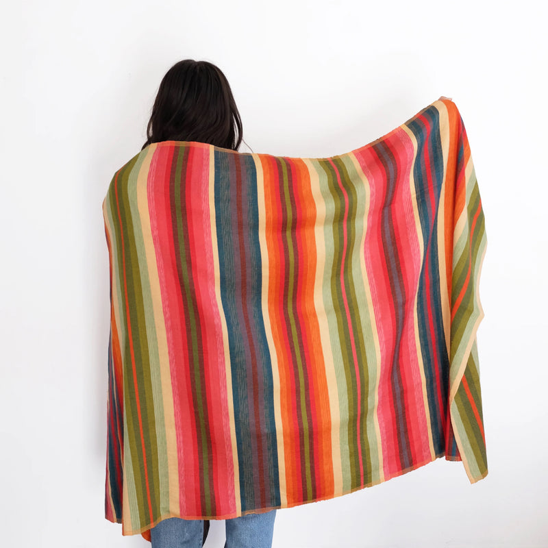 Desert Shawl - Green Stripe