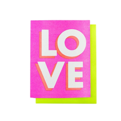 Square Love Risograph Card