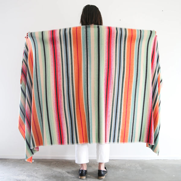 Desert Blanket - Mint Stripe