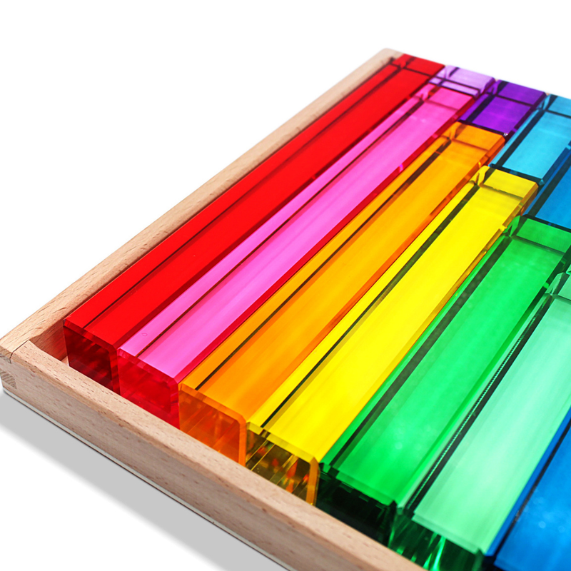 Rainbow Acrylic Blocks Set