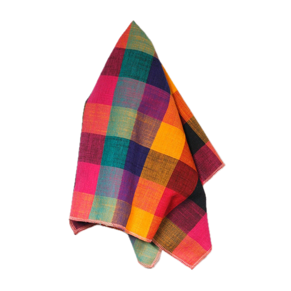 Autum Rainbow Plaid Napkins - Set of 4