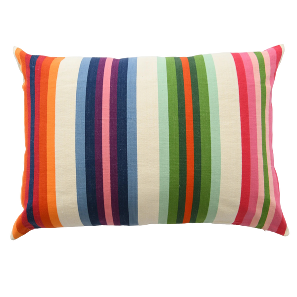 Rainbow Stripe Pillow