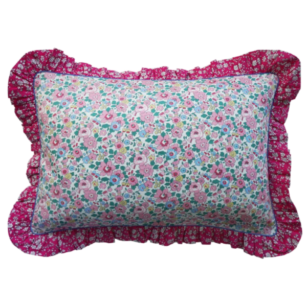 Liberty Print Lumbar Ruffle Cushion