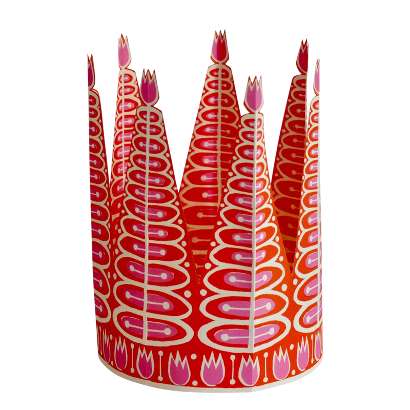 Set of Six Fabulous Paper Party Crowns