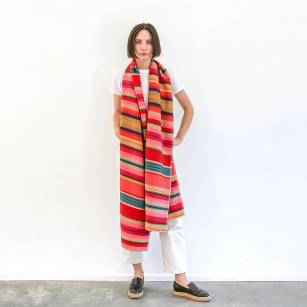 Desert Shawl - Red Stripe