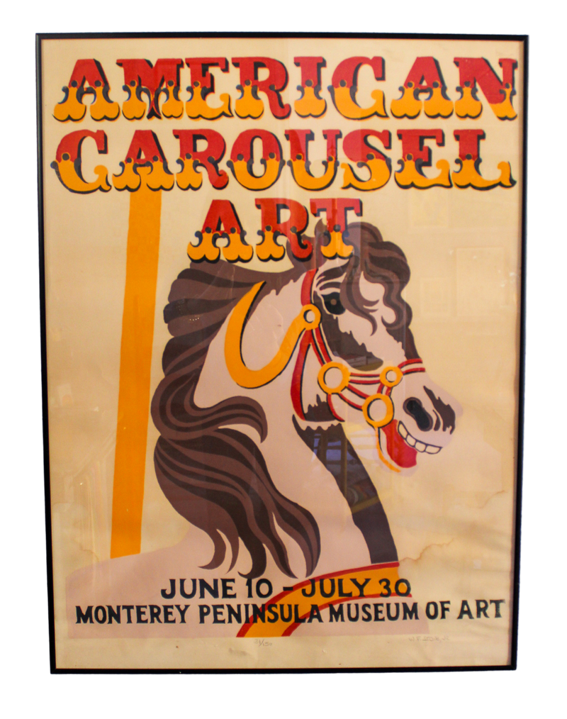 American Carousel Art Exhibition Poster