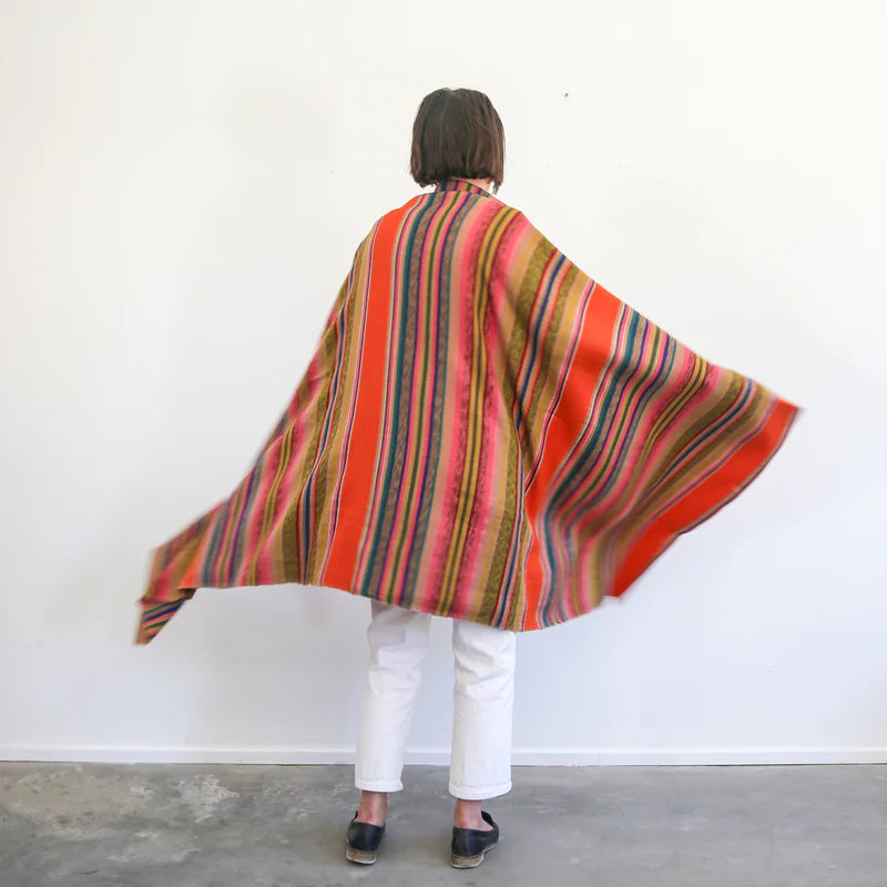 Desert Shawl - Orange Stripe