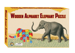 Wooden Alphabet Elephant Puzzle