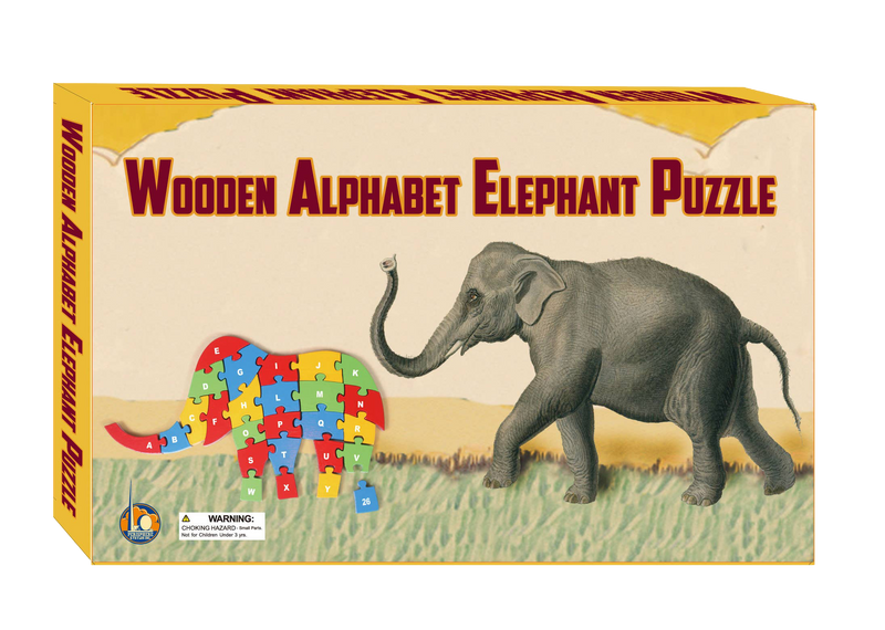 Wooden Alphabet Elephant Puzzle