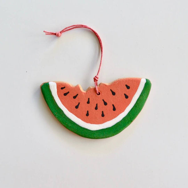 Ceramic Watermelon Ornament 