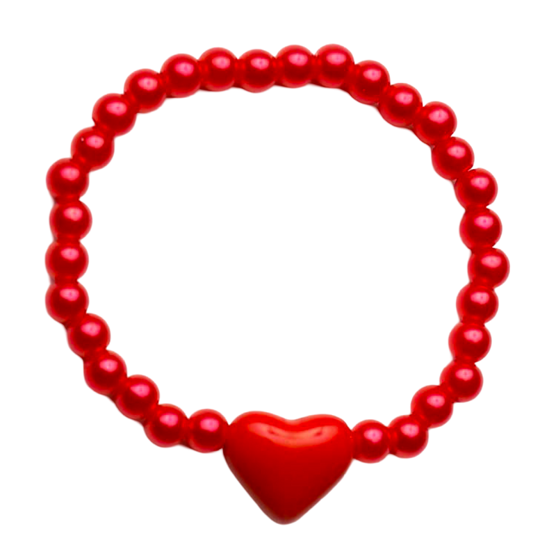 Heart Bracelet - Red