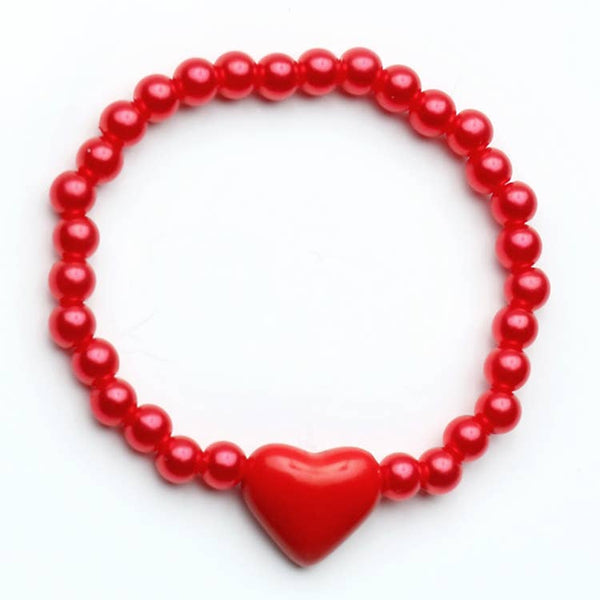 Heart Bracelet - Red