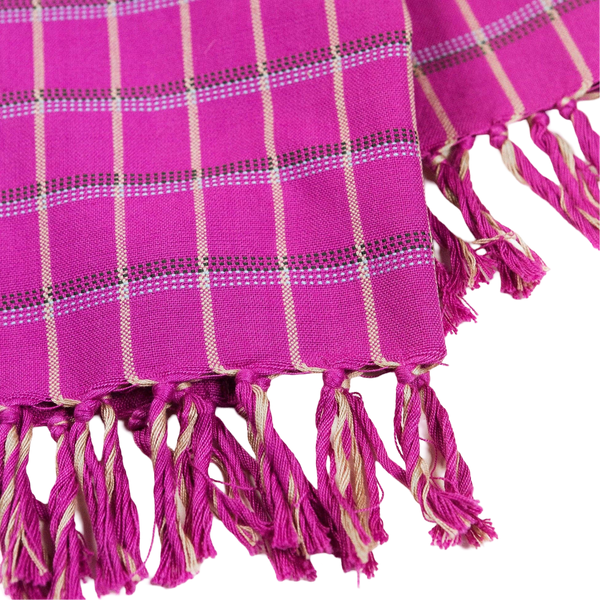 San Lucas Plaid Pink Kitchen Towel