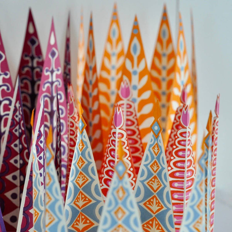 Set of Six Fabulous Paper Party Crowns