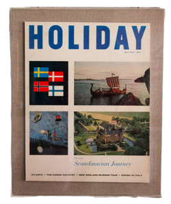 Framed Holiday Magazine Cover - May 1961, " Scandinavian Journey"