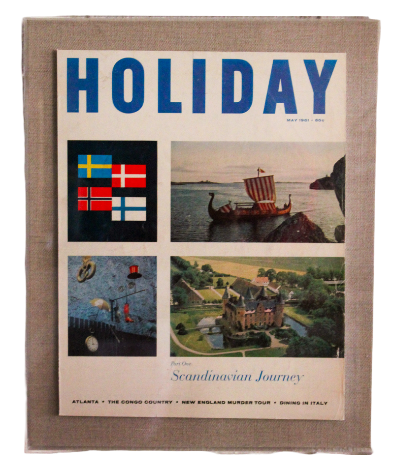 Framed Holiday Magazine Cover - May 1961, " Scandinavian Journey"