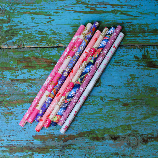 Japanese Paper Wrapped Pencils