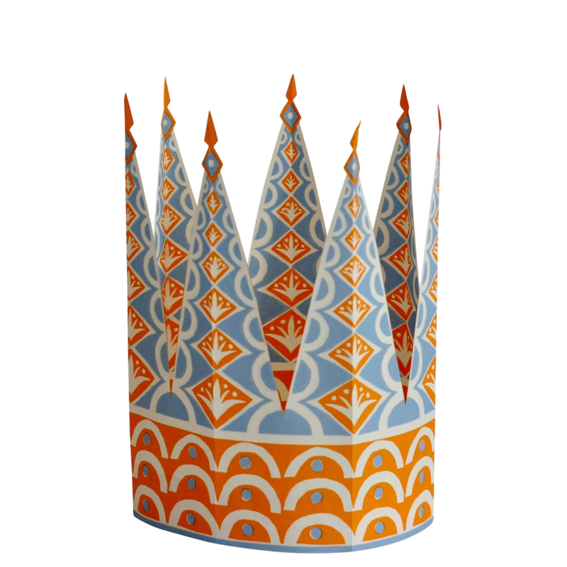 Set of Six Fabulous Paper Party Crowns