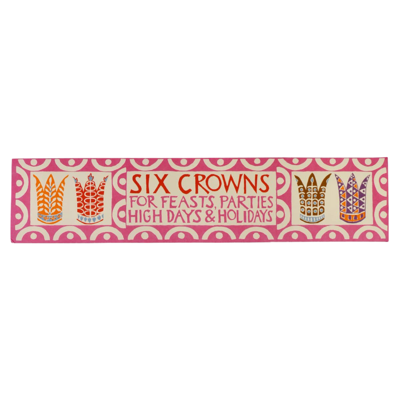 Set of Six Fabulous Paper Party Crowns