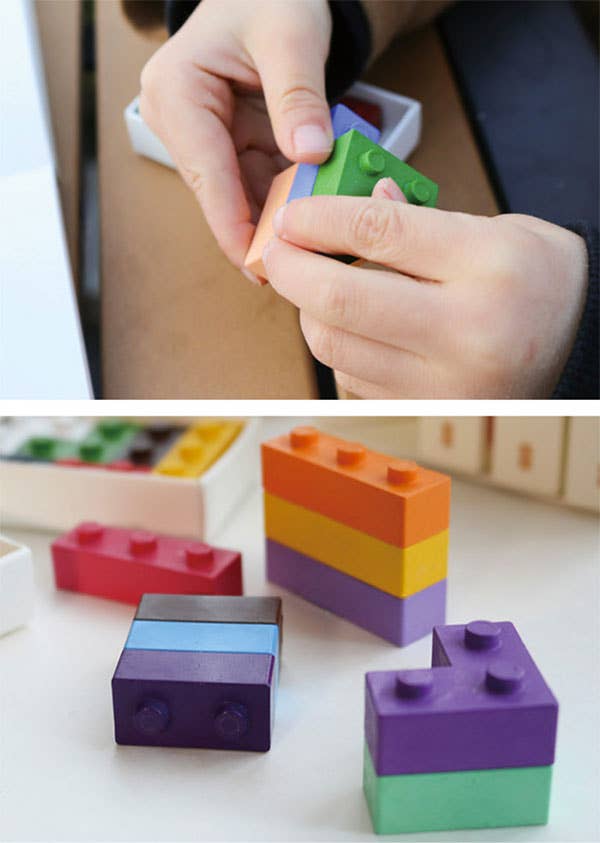 Vehicle Pocket Lego Crayons