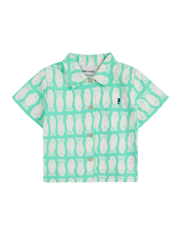 Lucky Fish Woven Baby Shirt