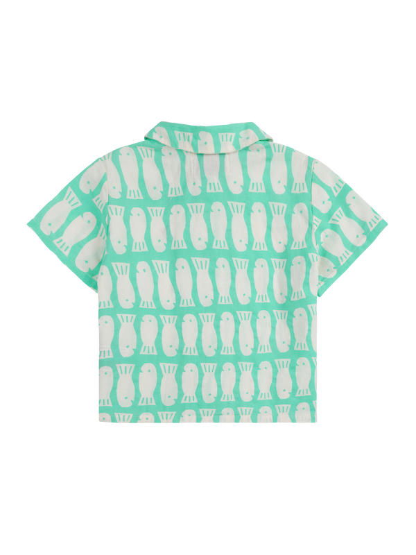 Lucky Fish Woven Baby Shirt