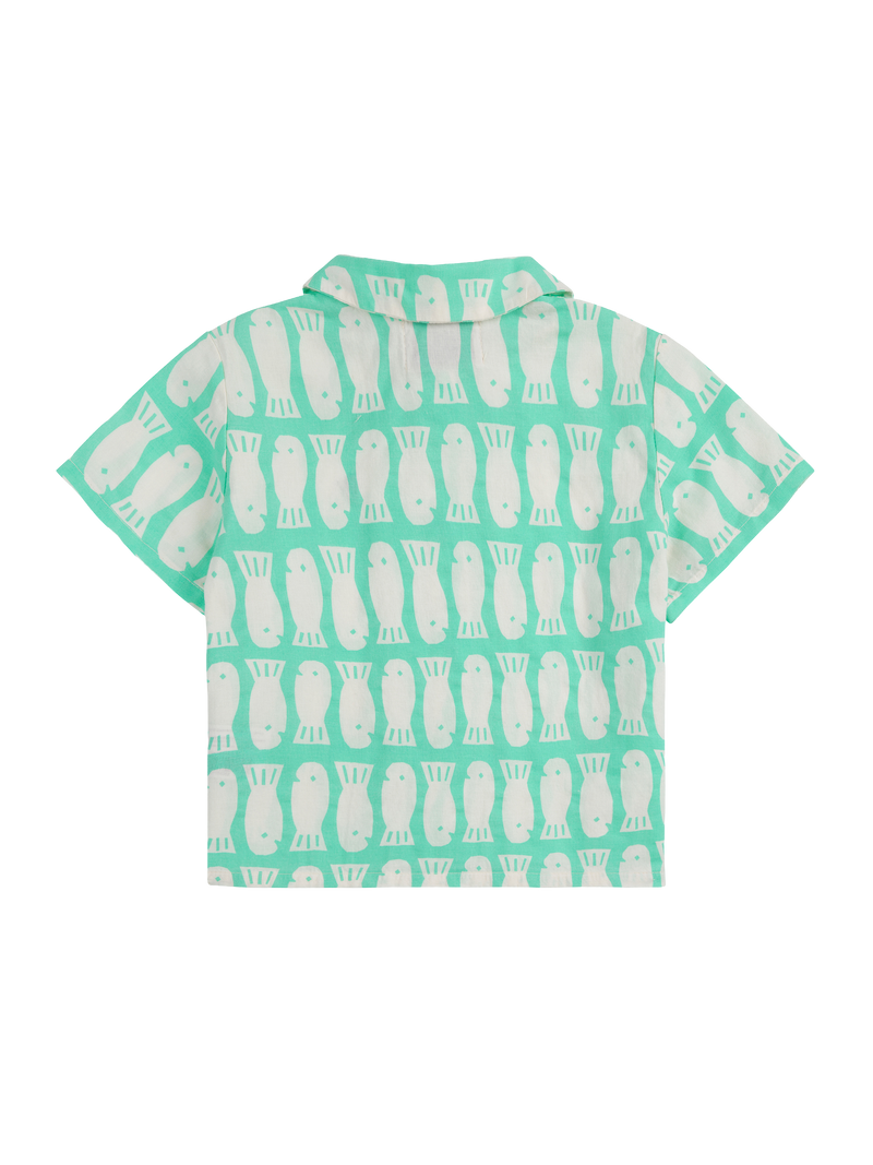 Lucky Fish Woven Baby Shirt