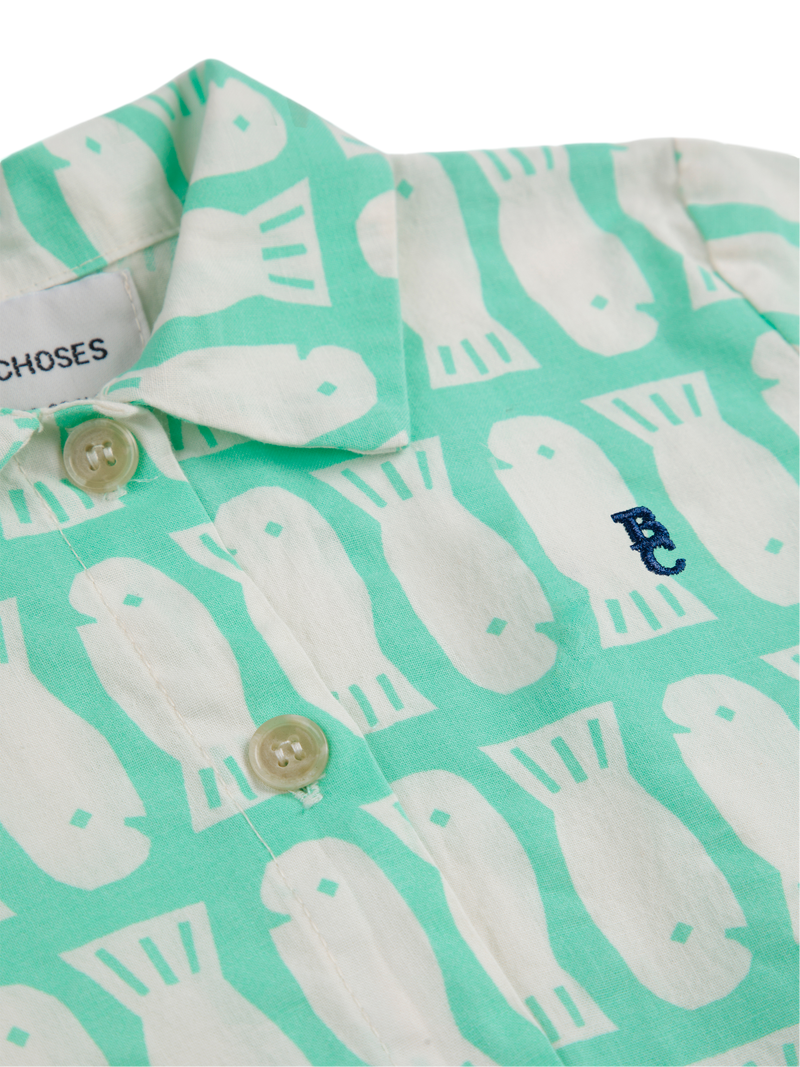 Lucky Fish Woven Baby Shirt