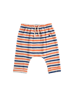 Striped Terry Cloth Harem Pants