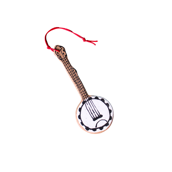 Ceramic Banjo ornament  