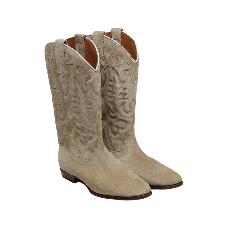 Midnight Suede Cowboy Boots -  Desert