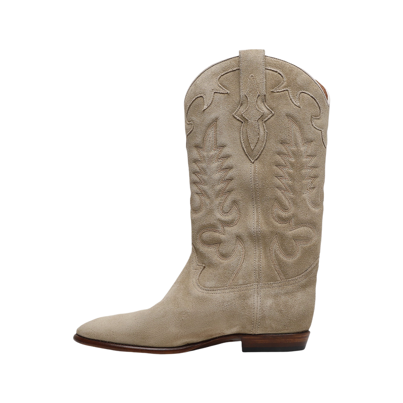 Midnight Suede Cowboy Boots -  Desert