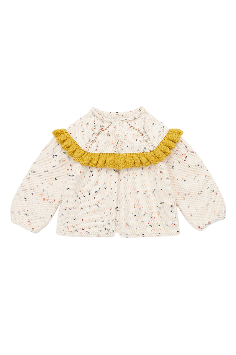 Ruffle Cardigan - Picnic Confetti