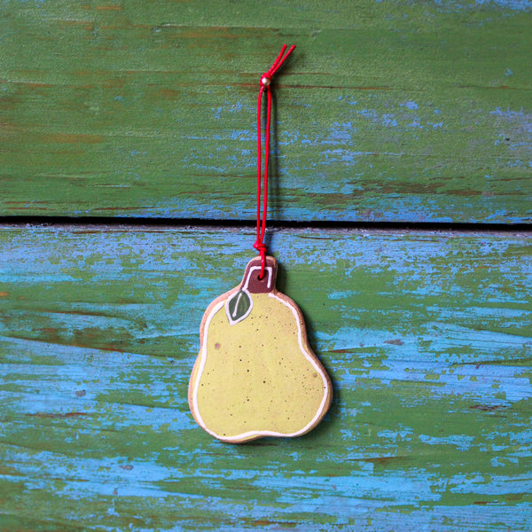 Ceramic Pear Ornament