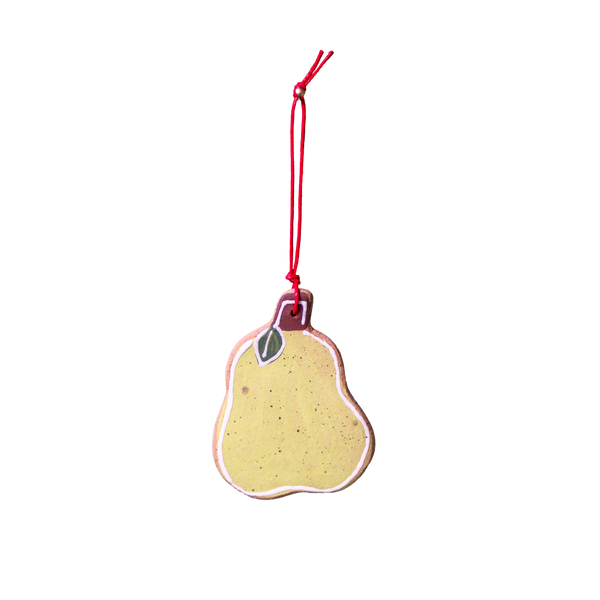 Ceramic Pear Ornament