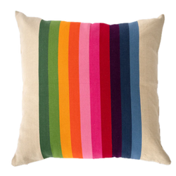 Pink Spectrum Stripe Pillow