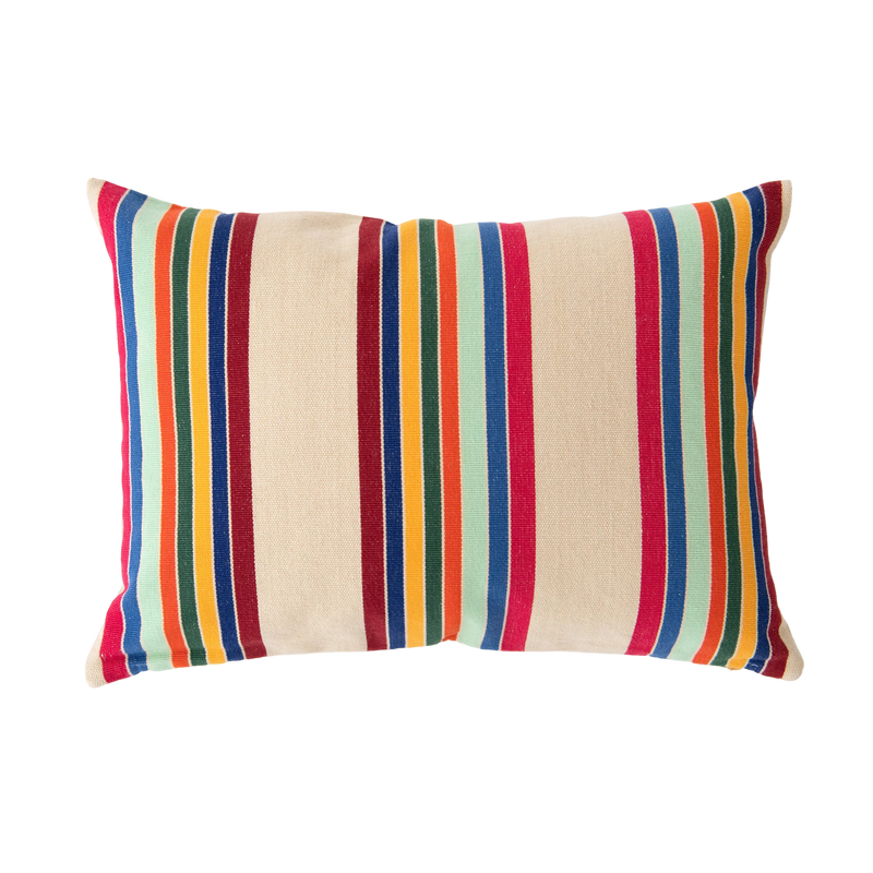 Cranberry Stripe Pillow