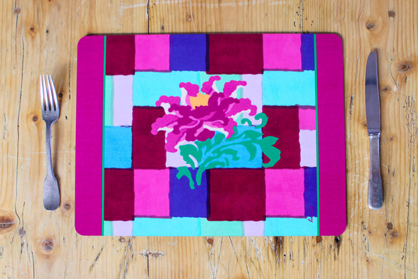 Rectangular Geesband Placemat - Fuchsia