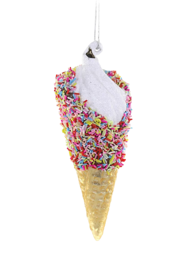 Sprinkles on Ice Cream Ornament