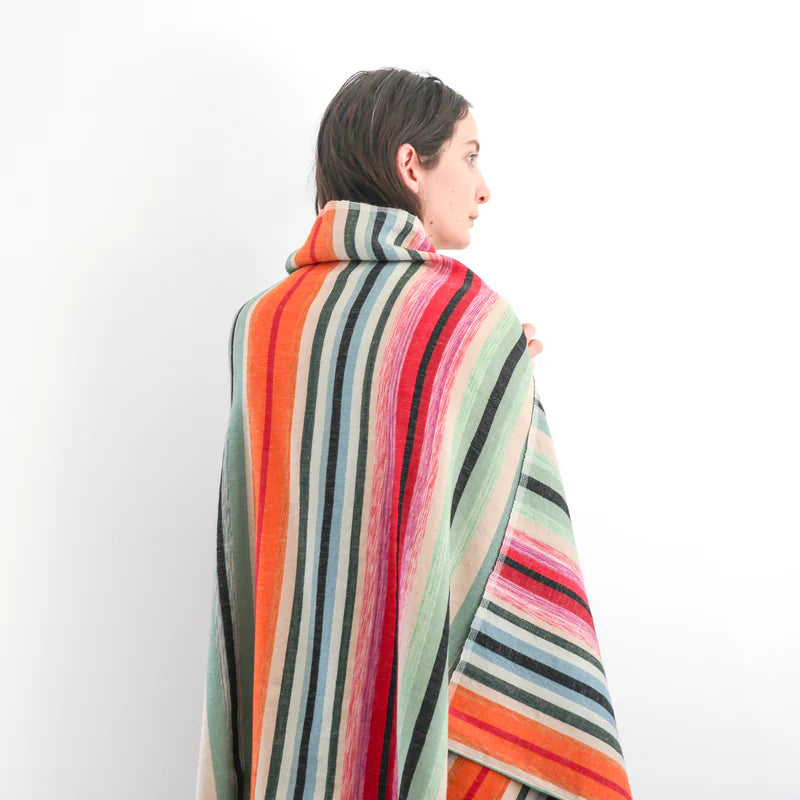 Desert Shawl - Mint Stripe