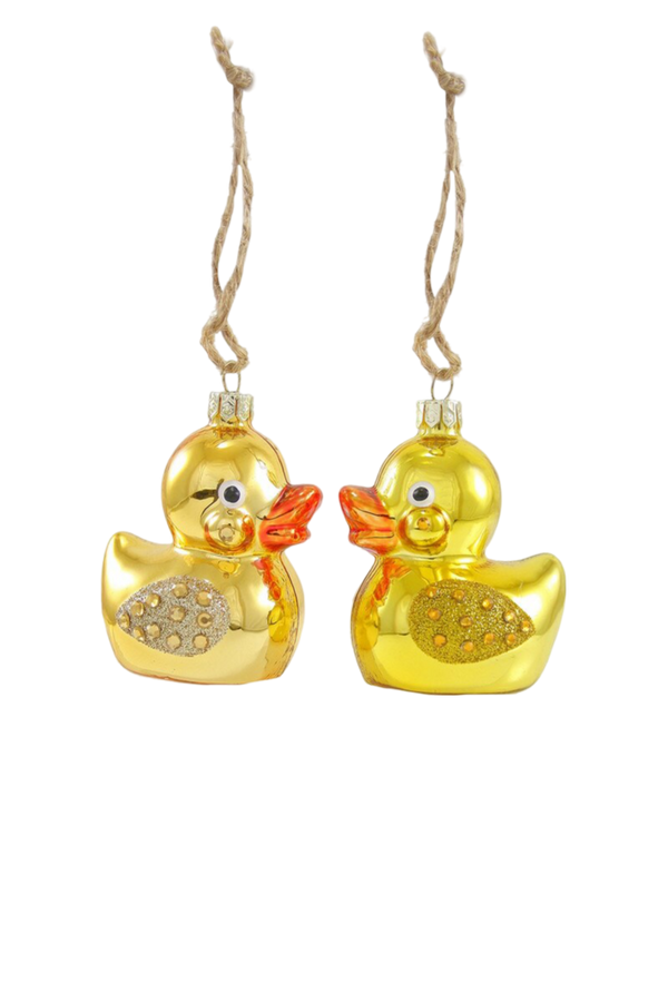 Rhinestone Rubber Ducky Ornament