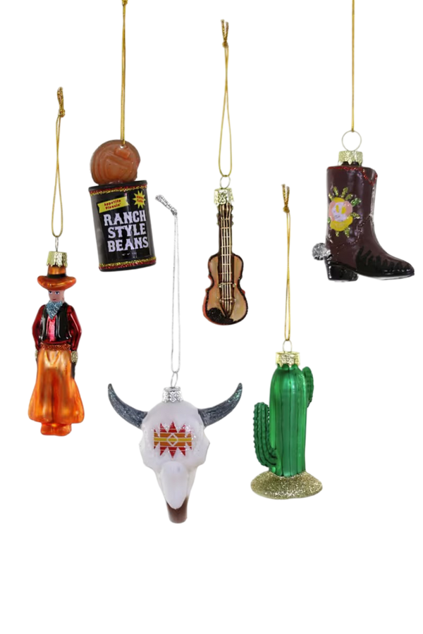 Tiny Wild West Ornaments Set of 6