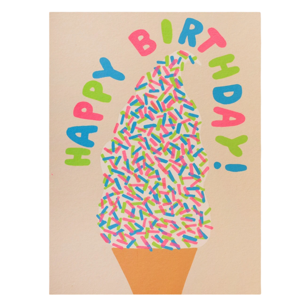 Birthday Ice Cream Cone Card