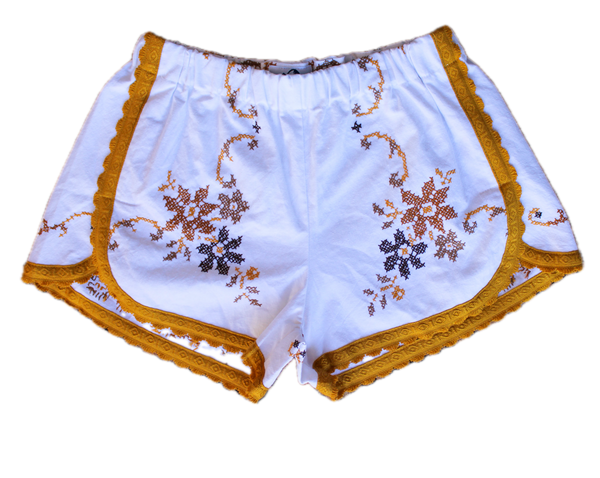 Embroidered Italian Dolphin Shorts - One of a Kind